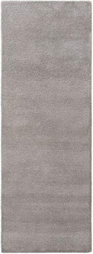 benuta NATURALS Passatoia per corridoio, 80 x 250 cm, colore: Grigio