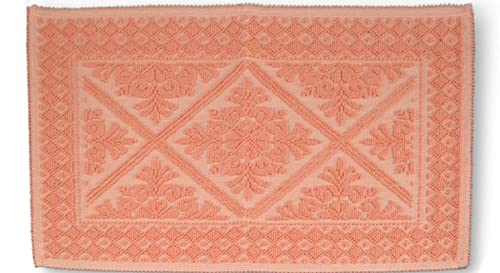 Generico Tappeto Sardo Stuoia Passatoia 100% Cotone Made In Italy ch 16 colori (Salmone, 50x80)