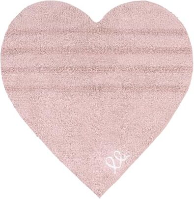 Olivo Tappeti OLIVO.shop   AMOUR Tappeto bagno a cuore, Tappeto bagno cotone, Tappeto bagno antiscivolo e assorbente, 6 colori disponibili (ROSA)