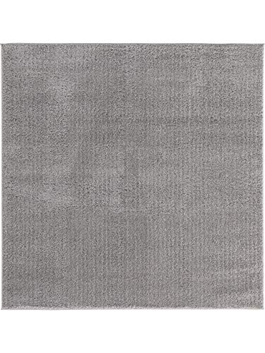 benuta ESSENTIALS Tappeto, Poliestere, Grigio, 160x160 cm