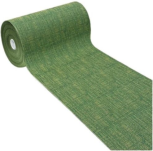 Emmevi Tappeto Cucina Tinta Unita Striato Bordato Corsia Asciugapassi Antiscivolo Lavabile 54x280 Cm Verde