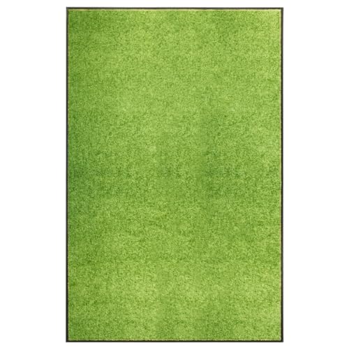 vidaXL Zerbino Lavabile Moquette Tappetino Entrata Esterno Complementi Arredo Tessili Casa Tappeto Stuoino Ingresso Passatoia Verde 120x180 cm