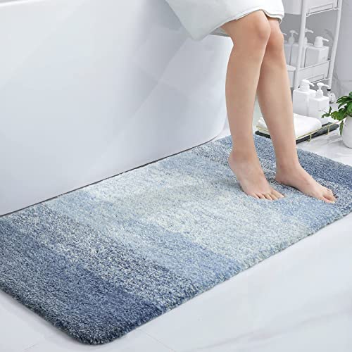 Homaxy zerbino Ingresso casa 60 x 120 cm,Tappeto Entrata Interno Resistente Sporco, Morbido e Lavabile Zerbino da Interni per Interno, Antiscivolo e Essorbente zerbino, blu