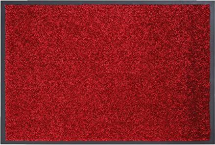 Astra Zerbino resistente con perle – Tappetino antiscivolo – Tappetini per interni – Tappetino d'ingresso – Tappetino (rosso, 60 x 80 cm)