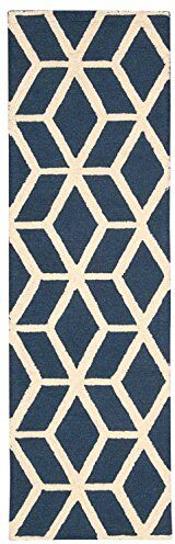 NOURISON 99446220349 – blu/avorio, tappeto Handloom blu/avorio, 0,6 m 7,6 cm x 2,1 m 15,2 cm