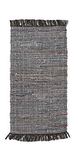 Wohnidee Teppich Frida Baumwolle Naturfaser Handgewebt Handwebteppich Marrone, 60 x 120 cm