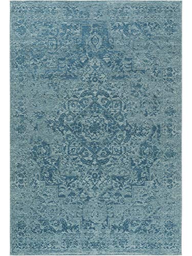 benuta Tappeto, Cotone, Blu, 115 x 180 cm