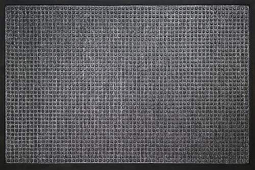 ID MAT ID Opaco 120180 02 Impatto Tappeto Quadrato-Zerbino in Fibra, in Polipropilene/caucciù, 180 x 120 x 1 cm, Grigio, 120 x 180 cm