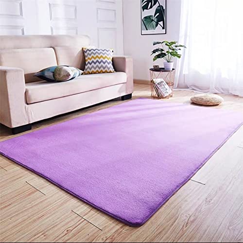 Jllcyr Tappeto Salotto Moderno Viola-19 Tappeto Camera da Letto, Tappeto Salotto pelo corto, Bambini Cameretta Morbido Tappeti, Tappeto Salotto grande Tappeto Morbido e Antiscivolo, Tappeti di casa,120x180cm