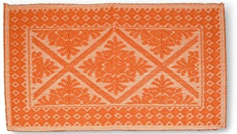 Generico Tappeto Sardo Stuoia Passatoia 100% Cotone Made In Italy ch 16 colori (Arancio, 50x80)