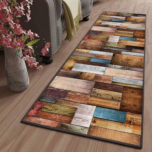 LYYK Passatoia Tappeto Runner da Cucina 60x120cm, Tappeti Runner Antiscivolo, antimacchia Lavabile per corridoio, camera da letto, cucina, soggiorno, cucina, antiscivolo