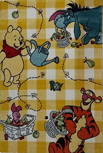 mauro Tappeto cameretta bambini originale DISNEY Tigger&Pooh (B-tappeto 80x150 cm)