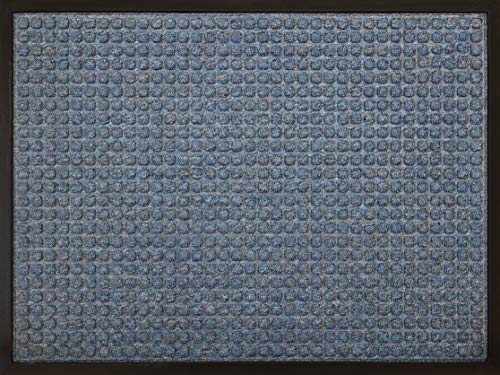 ID MAT Impatto Tappeto zerbino, Fibre in Polipropilene su Suola in Gomma, Blu, 60 x 80 cm