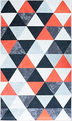 MANI TEXTILE Tappeto, Poliestere, Rosso, 80 x 150