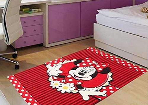mauro Tappeto Disney Minnie Mouse per camerette Misura Cm 80x150 Pelo Corto 13
