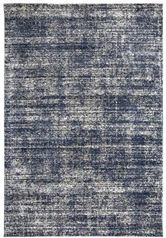 andiamo Tappeto in Tessuto Piatto, per Interni ed Esterni, Robusto e Resistente alle intemperie, Colore: Blu/Grigio, 120 x 170 cm, Polipropilene