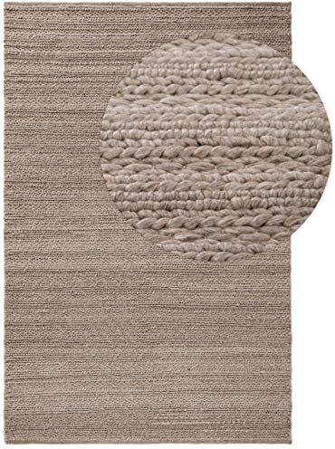 benuta Tappeto di lana Dina, 160 x 230 cm, colore: Beige