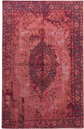 benuta Tappeto in tessuto piatto Tosca rosso 155 x 235 cm – Tappeto vintage effetto vintage