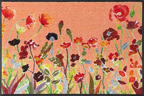 Wash+Dry Wash + Dry Wildflowers Zerbino, Poliammide, Colore: Arancione, 50 x 75 cm