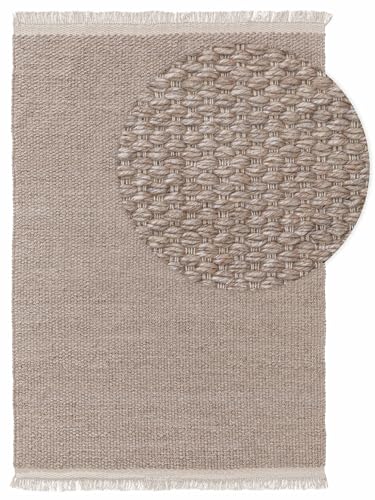 benuta Tappeto di lana beige 160 x 230 cm