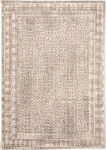 benuta Cleo Cream Tappeto per interni ed esterni, 120 x 170 cm, colore: Beige