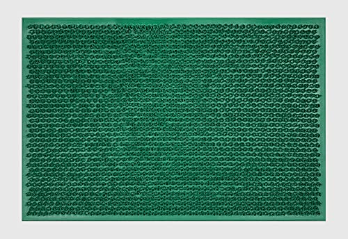 Il Gruppone Passione Casa Zerbino In Gomma 40 x 60 Cm Ingresso Antiscivolo Tappeto AsciugaPassi Facile da Pulire Antibatterico e Resistente Rettangolare Tappetino 2 Colori Verde