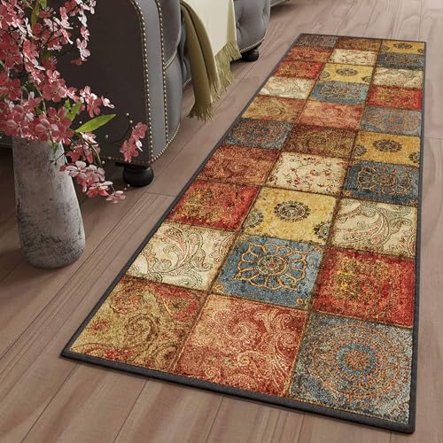 LYYK Runner Area rug 50x140cm, Tappeto Corridoio Passatoia, Lavabile Antiscivolo Insonorizzata per il corridoio, la hall, la sala