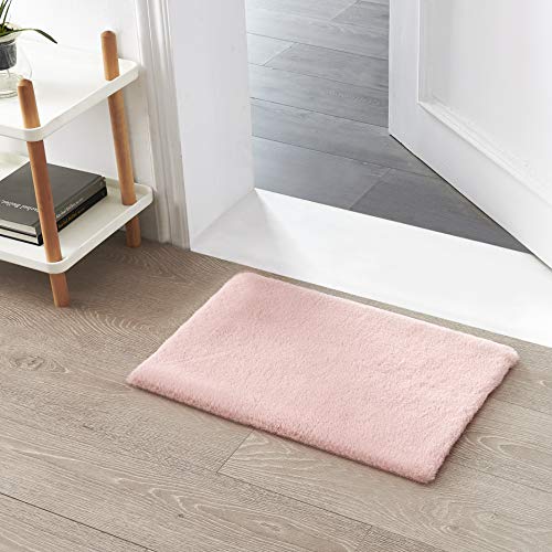 Teppich Wölkchen Tappeto Soffice Di Pelliccia Finta Di Coniglio   Decorazione Da Salotto   Tappeto Di Pelliccia Lavabile Come Tappetino Da Letto   Rosa 40x60cm