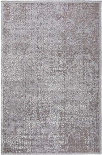 benuta Tappeto piatto Frencie grigio 80 x 165 cm – Tappeto vintage in stile vintage