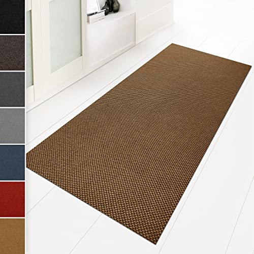 Floordirekt Zerbino 80 x 100 cm, colore naturale, ideale anche come tappeto cattura lo sporco su misura, per corridoio, cucina, lavabile e antiscivolo, al metro (Hong Kong)