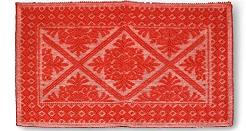 Generico Tappeto Sardo Stuoia Passatoia 100% Cotone Made In Italy ch 16 colori (Rosso, 50x80)