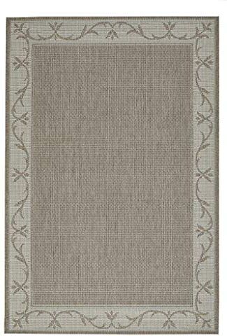 BODENMEISTER Tappeto rotondo per interni ed esterni, 120 cm, colore: Beige