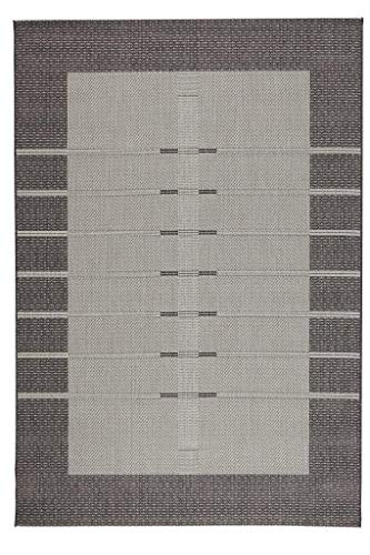 BODENMEISTER Tappeto per interni ed esterni, 80 x 150 cm, colore: Argento scuro