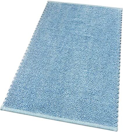 Emmevi Tappeto Bagno Camera Scendiletto Puro Cotone Morbido Lavabile Tinta Unita Mod.SOFTY 60X180 AZZURRO