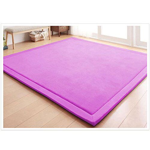 Fancytan Tappeto per Cameretta dei Bambini, Tappetino Gattonare Bambini Morbido, Tappetino Gioco, Tappeto Salotto Tatami, Antiscivolo, Viola, 120 x 200cm