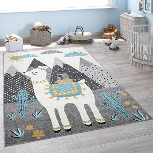 Paco Home Tappeto per Bambini cameretta Bambine Bambini Diversi Motivi e Dimensioni, Dimensione:133x190 cm, Colore:Multicolore