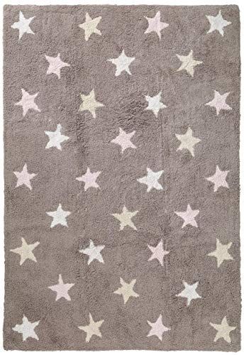 benuta Bambini Stars Tappeto per bambini in cotone, 150 x 225 x 2 cm, colore: Rosa