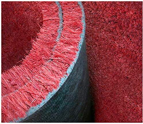 Emmevi Zerbino Cocco Naturale Rosso Antiscivolo Tappeto Ingresso Raschia Fango Più Misure mod.COCCO SU MISURA ROSSO 100X200