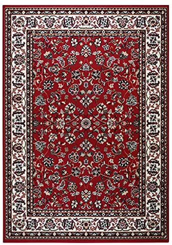 WEBTAPPETI Tappeto orientale stile classico salotto SAROUK ROSSO cm.235x320