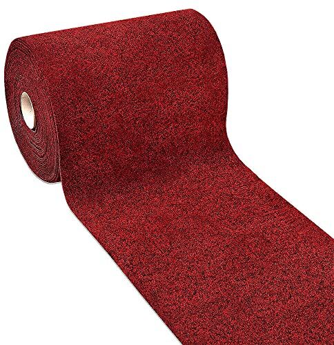 Emmevi Passatoia Al Metro H50 Cm Su Misura Tappeto Cucina Moquette Ingresso Antiscivolo mod.CORSIA BORDEAUX