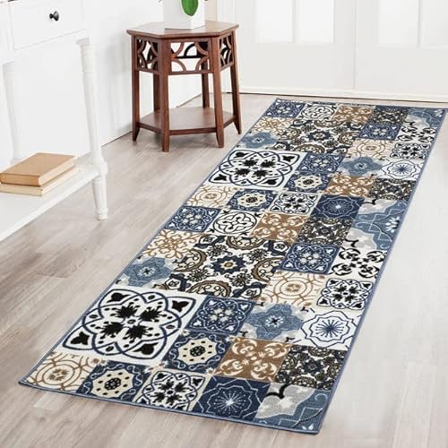 Floordirekt Tappeto passatoia St. Davids – passatoia per cucina, corridoio e soggiorno – tappeto a pelo sottile – antiscivolo e antistatico – Tappeto passatoia da cucina (80 x 150 cm)