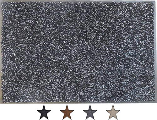 oKu-Tex Zerbino   Eco-Dry   grigio   cotone   gomma riciclata   per interni   ingresso/porta di casa/corridoio   antiscivolo   60 x 120 cm