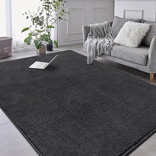 RTBQJ-AT Tappeto per soggiorno, 160 x 230 cm, morbido, soffice, antiscivolo, lavabile, per camera da letto, soggiorno, bagno, cucina, lavanderia, decorazione di lusso