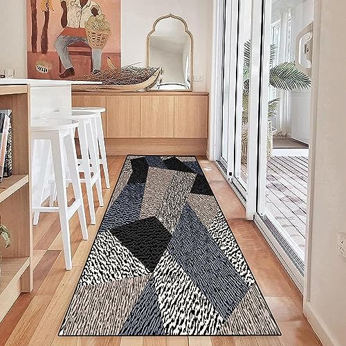 LIJIAO Tappeto passatoia da cucina 40 x 110 cm Materiale Resistente Tappeto Corridoio Lungo Tappeto Passatoia con Retro Antiscivolo per Corridoio e Ingresso Interno, C