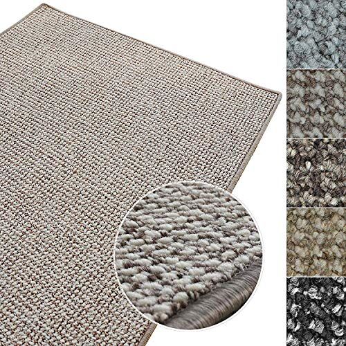 casa pura , Carlton, tappeto da salotto moderno, moquette per salotto, tappeto a pelo corto grande per soggiorno, sala da pranzo, cucina, camera da letto, grigio/beige (200 x 240 cm)