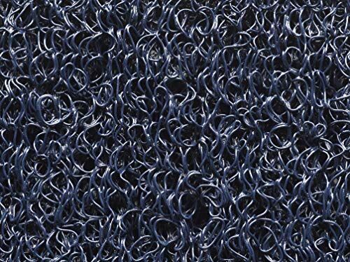 Hamat Tappeto d' Ingresso Curly in polymérique Blu, 120 x 600 cm