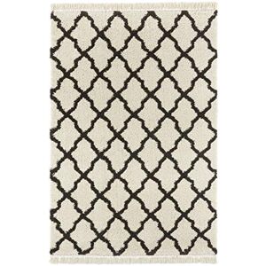Mint Rugs Pearl Tappeto, Polipropilene, Creme Schwarz, 80 x 200 cm Mint Rugs Pearl Tappeto, Polipropilene, Creme Schwarz, 80 x 200 cm