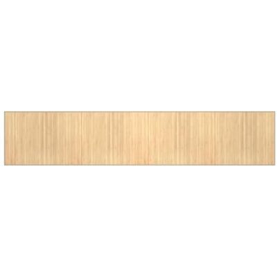 vidaXL Tappeto Rettangolare Natura Chiaro 80x400 cm in Bambù vidaXL Tappeto Rettangolare Natura Chiaro 80x400 cm in Bambù
