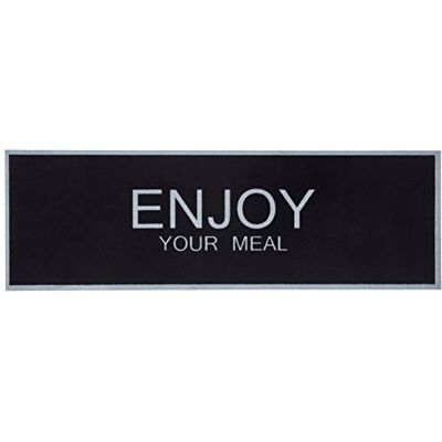 Zala Living Tappeto da cucina lavabile, 50 x 150 cm, 100% poliammide, antiscivolo, adatto al riscaldamento a pavimento, colore: Nero/Grigio Zala Living Tappeto da cucina lavabile, 50 x 150 cm, 100% poliammide, antiscivolo, adatto al riscaldamento a pavimento, colore: Nero/Grigio