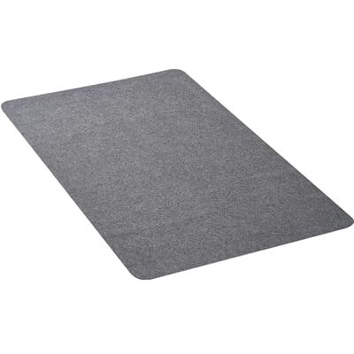 VEVOR Tappetino per Sedia 1396 x 897 mm Tappeto Sedia Ufficio per Pavimenti Duri, Protezione per Sedie a Rotelle, Superficie in Poliestere, Antiscivolo e Facile Pulire, Ufficio Domestico, Grigio Scuro VEVOR Tappetino per Sedia 1396 x 897 mm Tappeto Sedia Ufficio per Pavimenti Duri, Protezione per Sedie a Rotelle, Superficie in Poliestere, Antiscivolo e Facile Pulire, Ufficio Domestico, Grigio Scuro